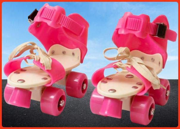rakso Kids Unisex Quad Roller 4 Wheel Adjustable Skates Skating Shoes (6-15 Years Red) Quad Roller Adults Size 5 UK - 9 UK-picture-9