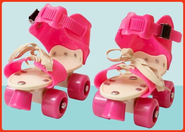 rakso Kids Unisex Quad Roller 4 Wheel Adjustable Skates Skating Shoes (6-15 Years Red) Quad Roller Adults Size 5 UK - 9 UK-picture-14