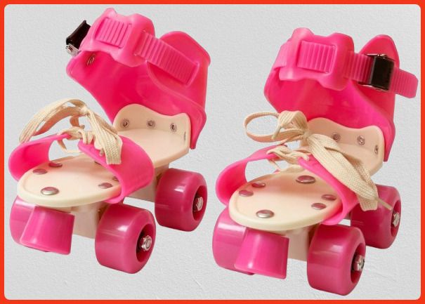 rakso Kids Unisex Quad Roller 4 Wheel Adjustable Skates Skating Shoes (6-15 Years Red) Quad Roller Adults Size 5 UK - 9 UK-picture-31