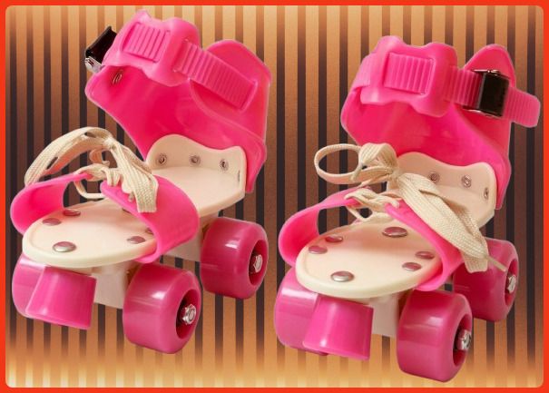 rakso Kids Unisex Quad Roller 4 Wheel Adjustable Skates Skating Shoes (6-15 Years Red) Quad Roller Adults Size 5 UK - 9 UK-picture-11