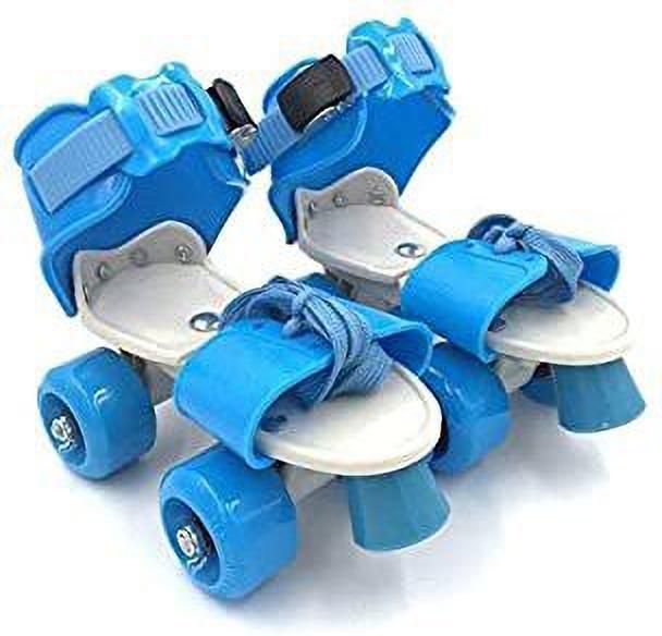 Roller Skates for Kids Age Group 5-15 Years Adjustable Inline Skating Shoes-Blue In-line Skates - Size 4-8 UK-image-23