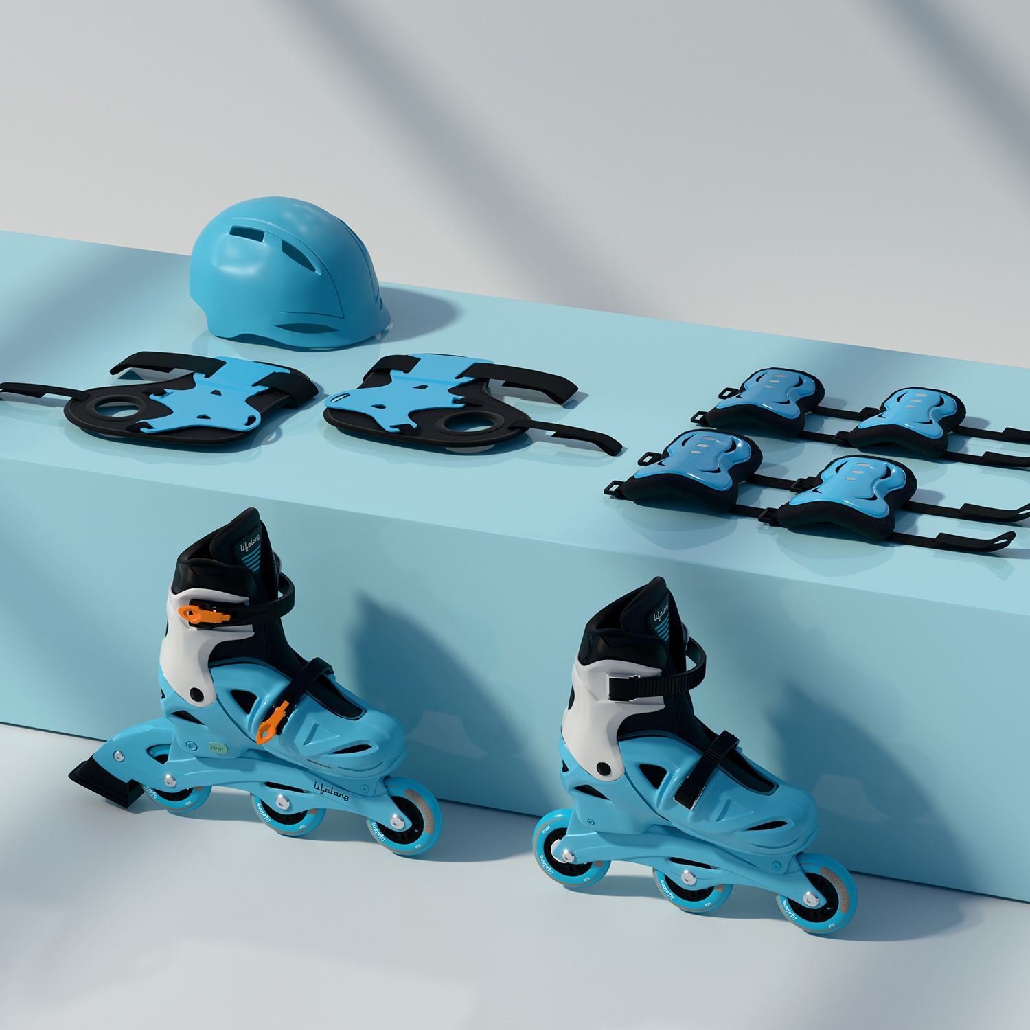 Adjustable 3 wheel Inline skates shoes for Boys and Girls Liner Roller Skates In-line Skates - Size UK J9-J12 UK-image-42