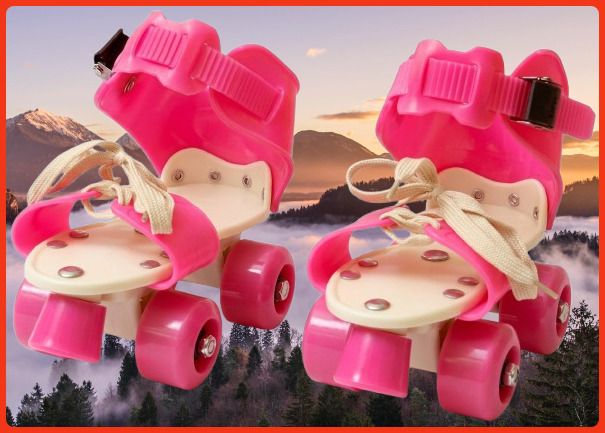 rakso Kids Unisex Quad Roller 4 Wheel Adjustable Skates Skating Shoes (6-15 Years Red) Quad Roller Adults Size 5 UK - 9 UK-picture-36