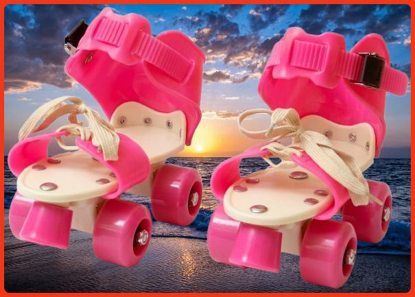 rakso Kids Unisex Quad Roller 4 Wheel Adjustable Skates Skating Shoes (6-15 Years Red) Quad Roller Adults Size 5 UK - 9 UK-picture-25