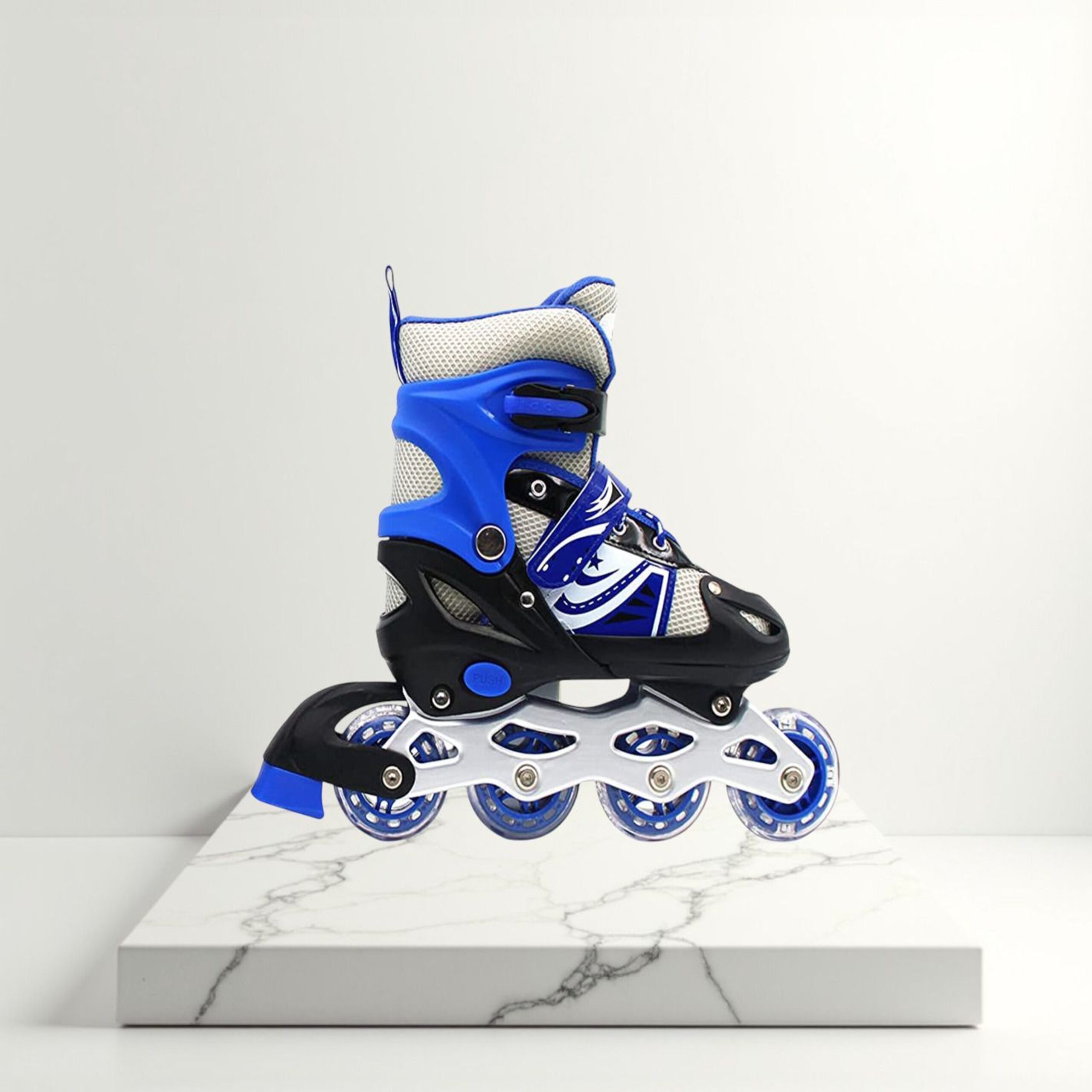 adjustable sports roller skates with stylish comfort | b2r27 in-line adults, kids