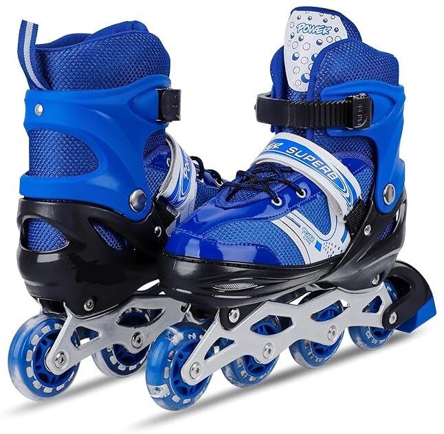 kovea Adjustable PU Wheels Aluminum-Alloy Skates with LED Flash Light, In-line Skates In-line Skates - Size 6-9 UK-picture-27