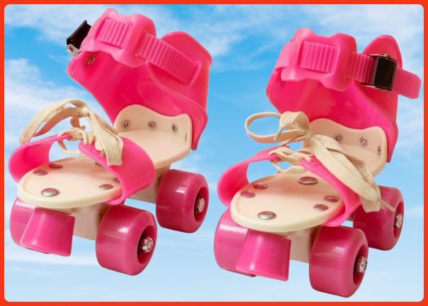 rakso Kids Unisex Quad Roller 4 Wheel Adjustable Skates Skating Shoes (6-15 Years Red) Quad Roller Adults Size 5 UK - 9 UK-picture-10
