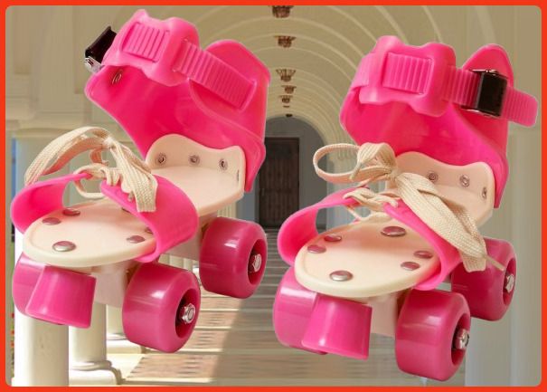 rakso Kids Unisex Quad Roller 4 Wheel Adjustable Skates Skating Shoes (6-15 Years Red) Quad Roller Adults Size 5 UK - 9 UK-picture-5