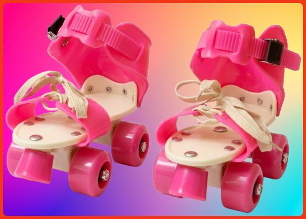 rakso Kids Unisex Quad Roller 4 Wheel Adjustable Skates Skating Shoes (6-15 Years Red) Quad Roller Adults Size 5 UK - 9 UK-picture-41