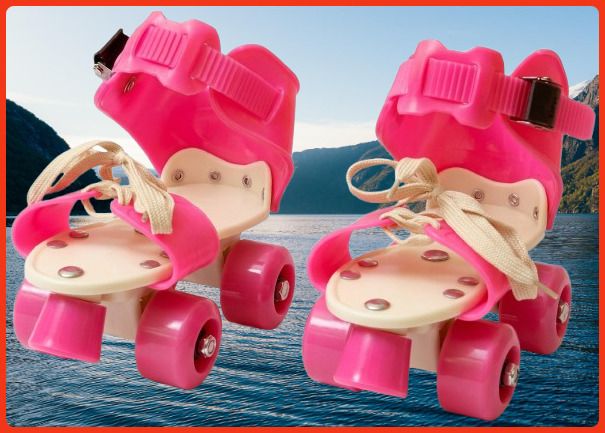 rakso Kids Unisex Quad Roller 4 Wheel Adjustable Skates Skating Shoes (6-15 Years Red) Quad Roller Adults Size 5 UK - 9 UK-picture-22