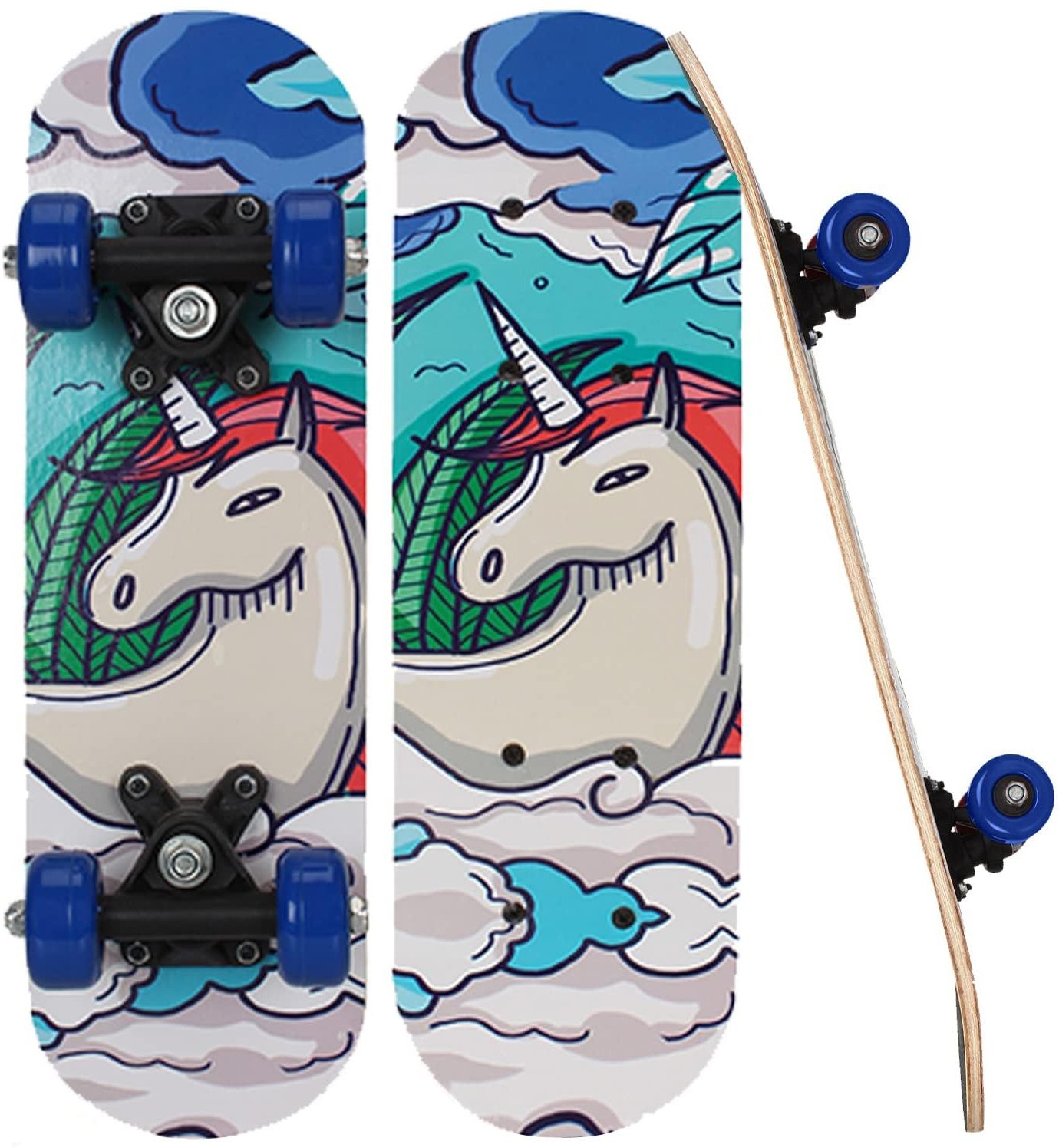 strauss Kids (Horse) | Ideal For Boys & Girls | 5 inch x 17 inch Skateboard-picture-22