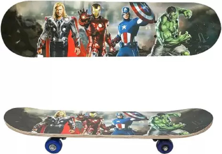 s.v.enterprises Kids Skateboard | Skate Boards | Skating Board Cartoon, Superhero, Anime Printed Motorized Skateboard-picture-2