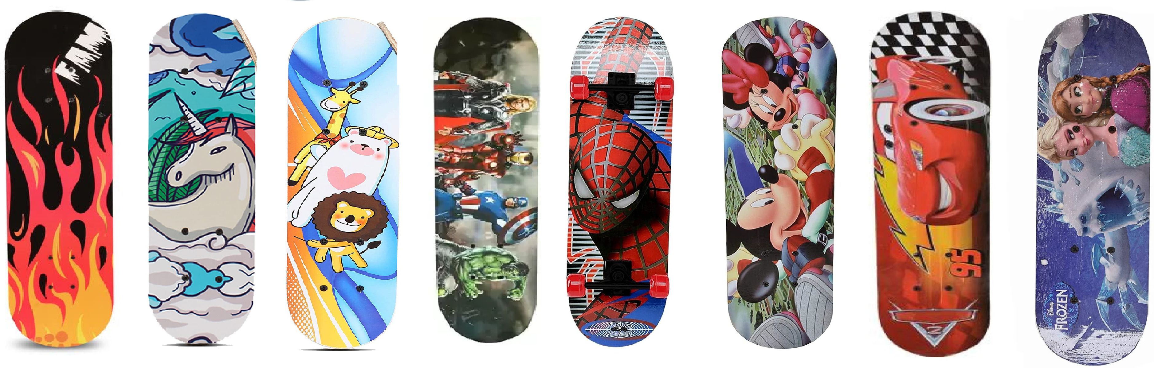 countrylink Wooden Skate Board, Skating Board, Finger Board Skate, Boarding for kids 6 inch x 24 inch Skateboard-picture-28