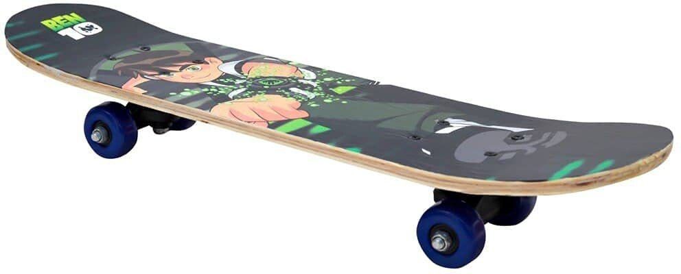BEN10 Portable Handheld Skateboard, 24" Light Flashing 4 Wheels Skate Boards Motorized Skateboard