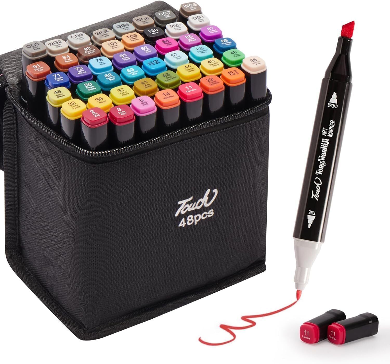 kavonex MARKER PEN 48 PCS Drawing set Nib Nib Sketch Pens-picture-18
