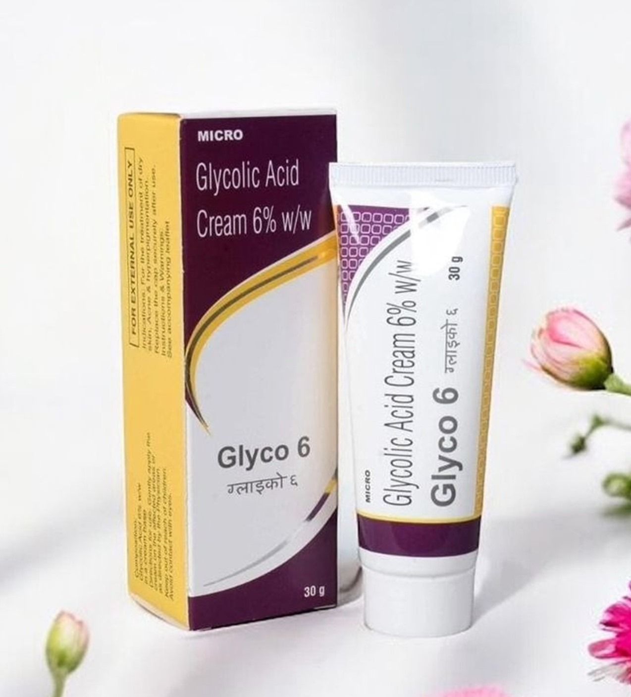 glyco-6 Cream - Dermatologist-Recommended Glycolic Acid Treatment (30g) - Single Pack