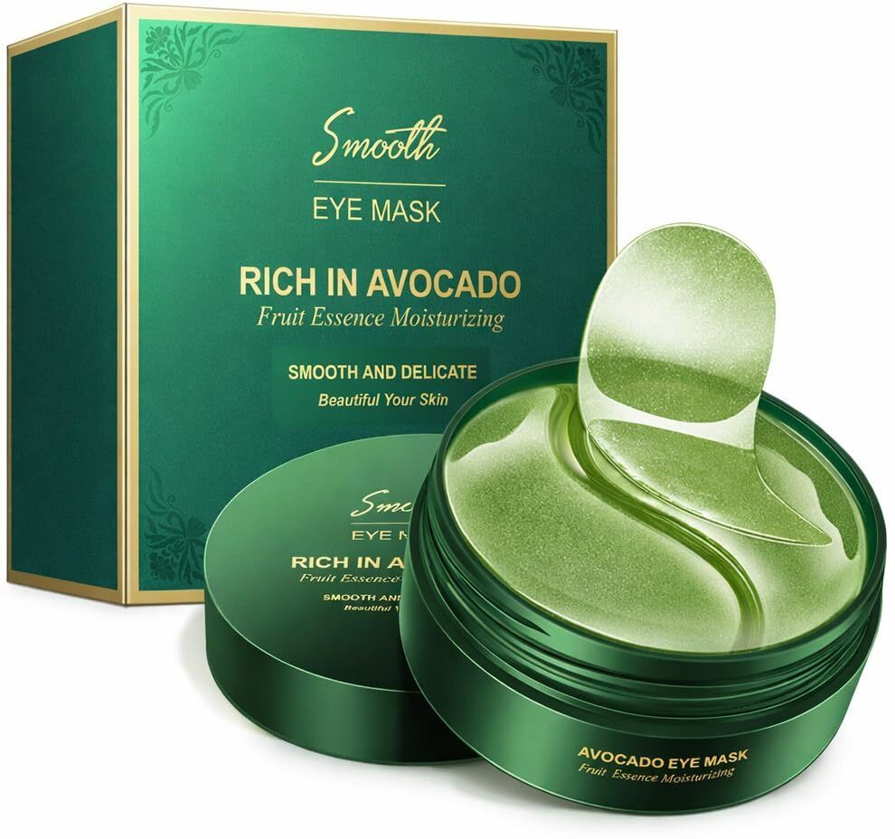Soothing Avocado Repair and Moisture Eye Mask for Under Eye Care(Pack of 2) Face Shaping Mask-image-23