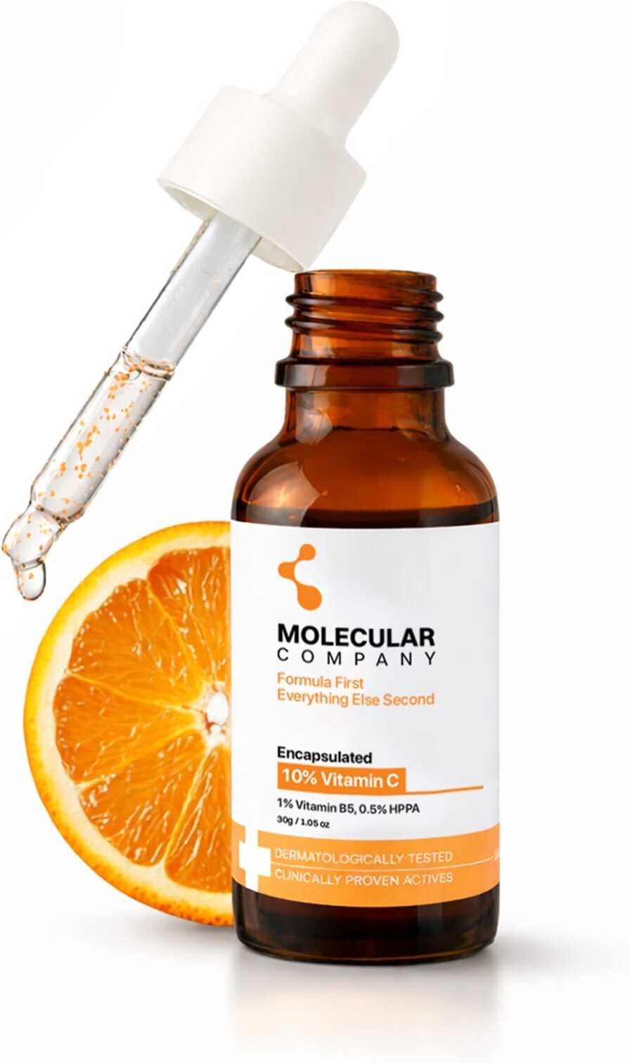 Molecular Company 10% ENCAPSULATED Vitamin C Serum No Skin Irritation 1% B5 & 0.5% HPPA-image-13