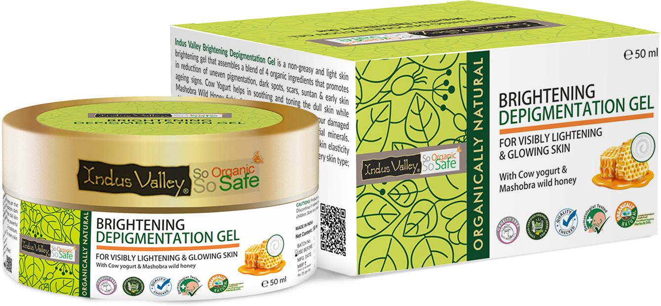 Indus Valley Brightening Depigmentation Gel with Cow Yogurt & Honey for Moisturize Skin Care-image-29
