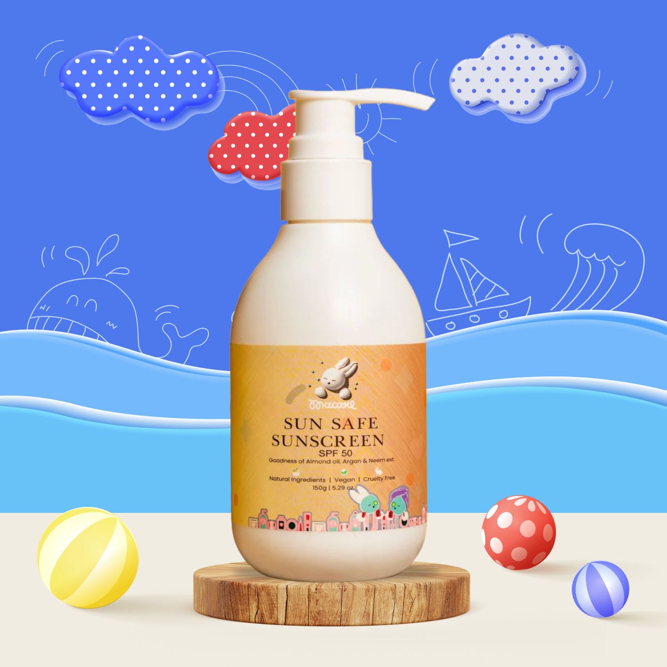 macare SunSafe Kids Sunscreen Non Greasy Sun Protection Lotion 200gm-picture-5