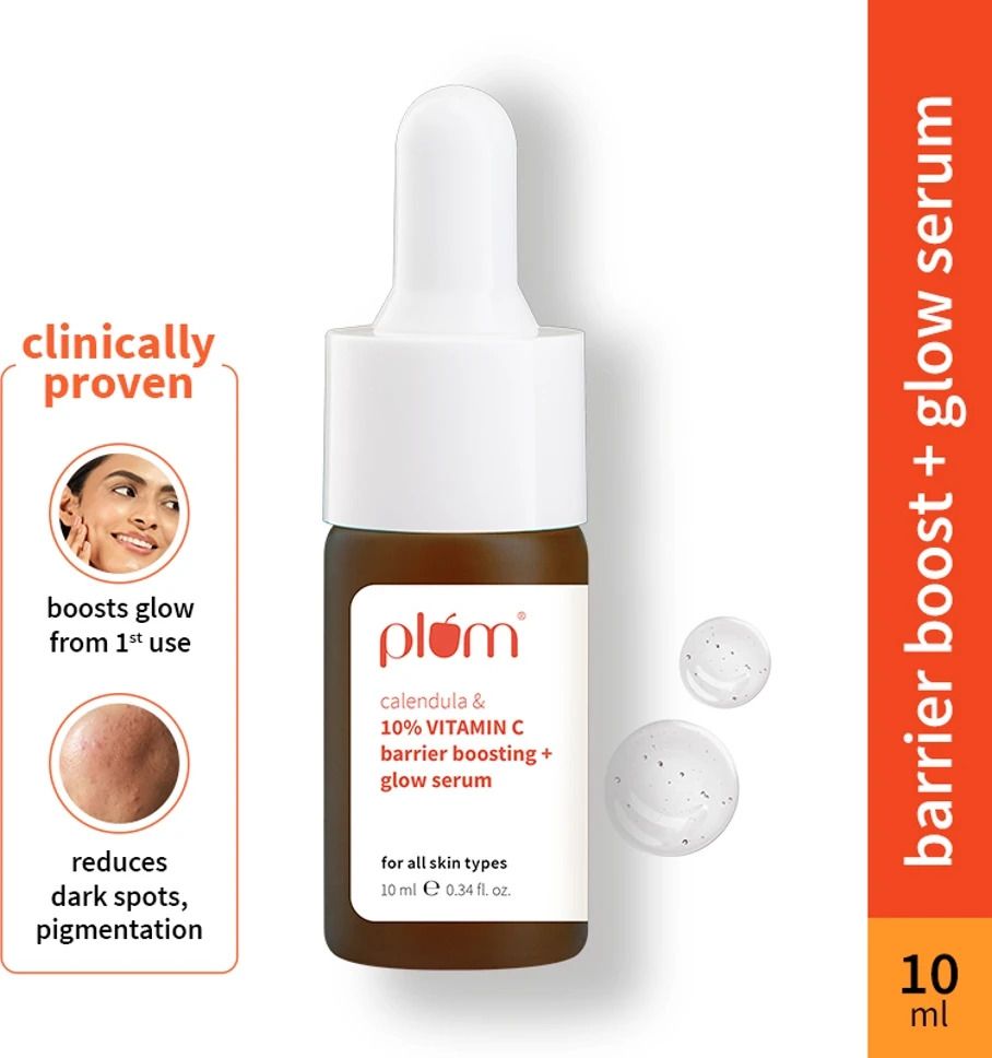 Plum 10% Vitamin C & Calendula Barrier Boosting + Glow Serum | Boosts glow-image-21