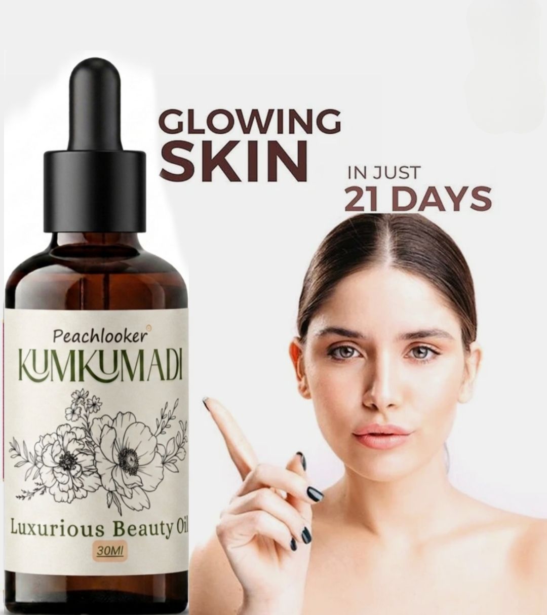 peachlooker Pure Kumkumadi Face Oil (30ml) – Natural Skin Brightening Serum with Pure Saffron for Radiant, Even Complexion-image-15