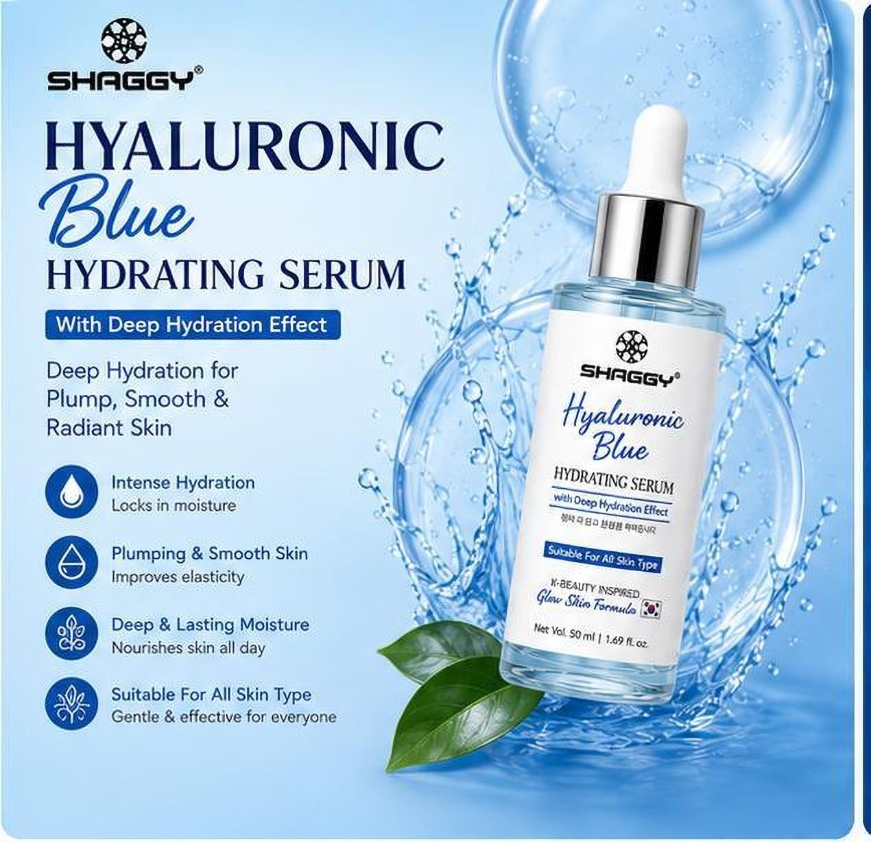 Qurielle Hyaluronic Blue Hydrating Serum 50ml-image-9