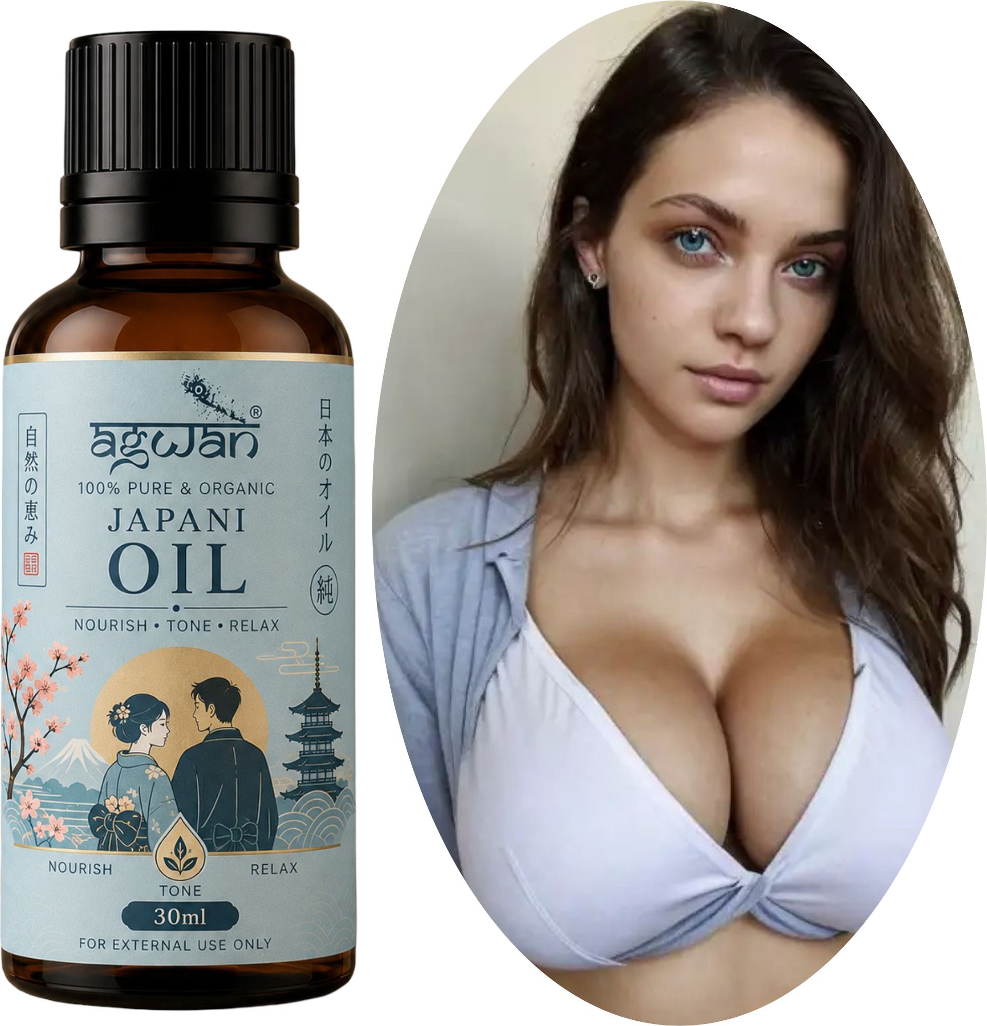 Agwan Breast Masssage Oil for Women help in skin toning oil Natural oil -J187-image-31