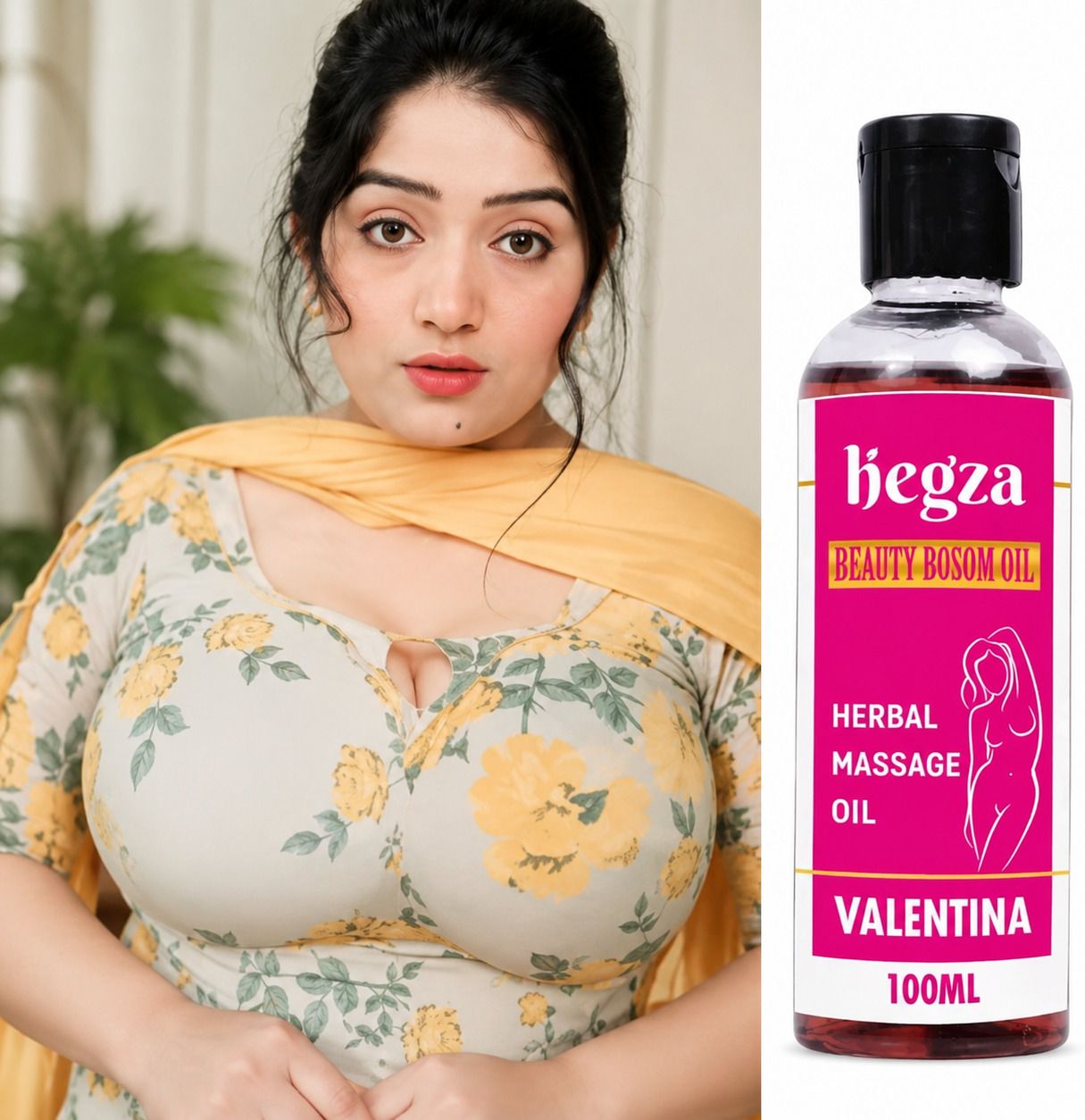 Hegza Herbal Beauty Care Massage Oil – 100ML-image-14