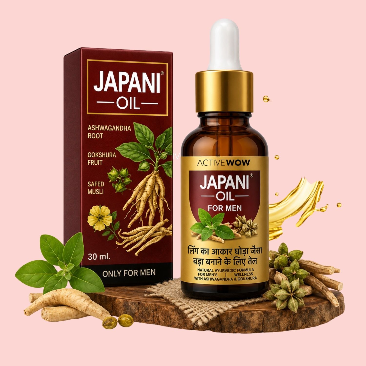 Active Wow Japani Herbal Oil Men Ayurvedic Wellness Formula-image-20