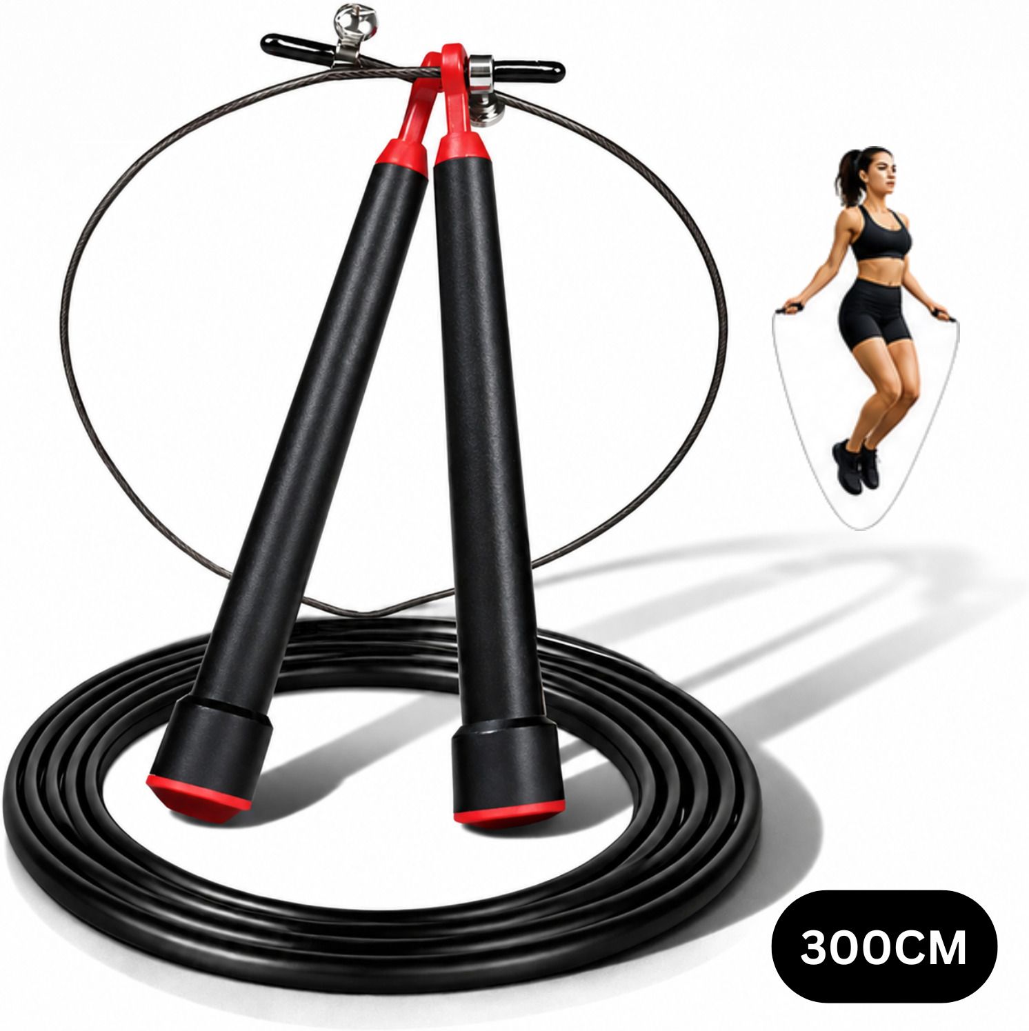 gjshop Steel Jump Rope Adjustable Length for Beginners and Athletes Freestyle Skipping Rope-picture-15