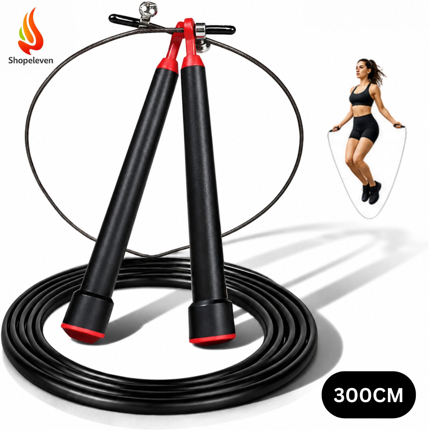 Steel Speed Skipping Rope for Gym Cardio and Agility Freestyle Skipping Rope-image-7