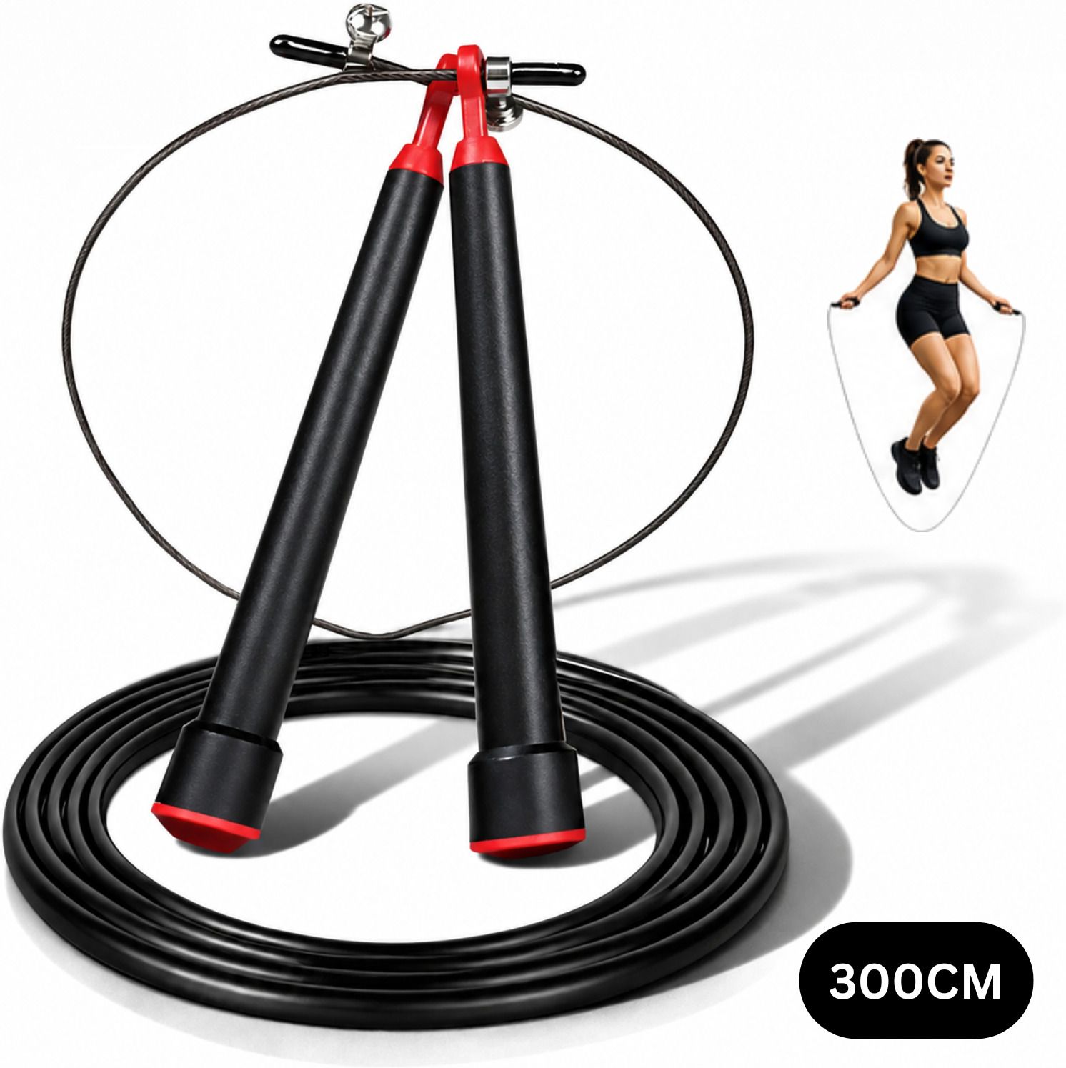 Steel Skipping Rope for Gym Cardio Cross Training Exercise Freestyle Skipping Rope-image-28