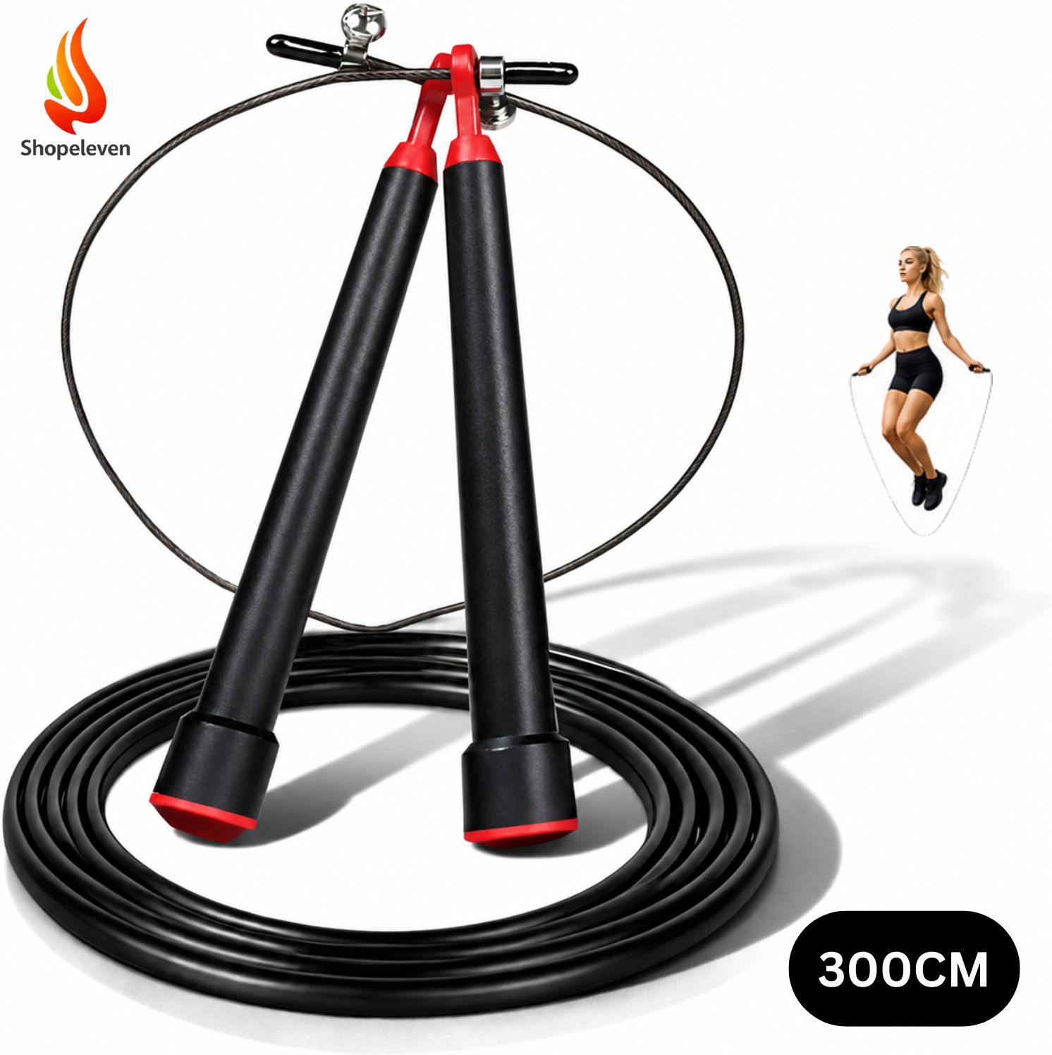 shopeleven Adjustable Freestyle Jump Rope with Strong Steel Cable Freestyle Skipping Rope-picture-25