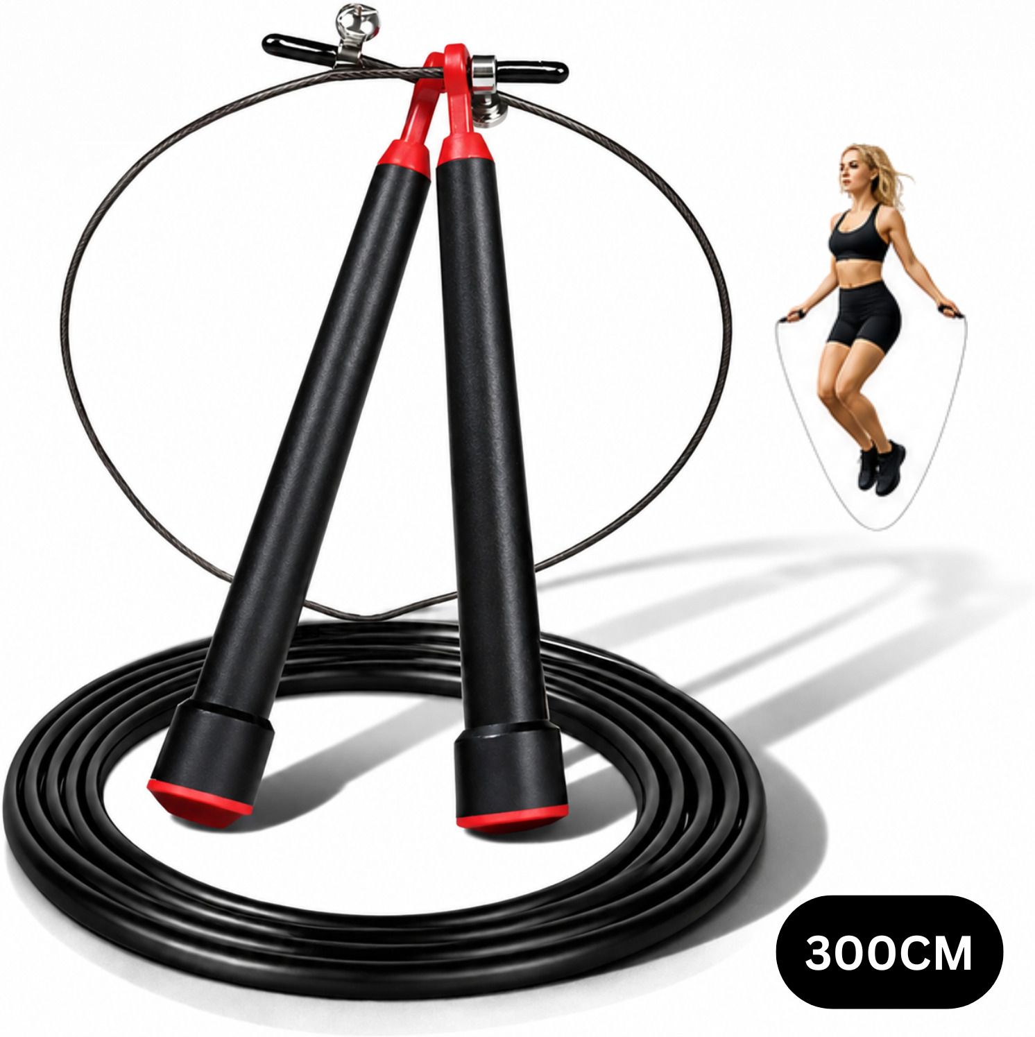 Steel Wire Speed Jump Rope for Men Women and Kids Freestyle Skipping Rope-image-20