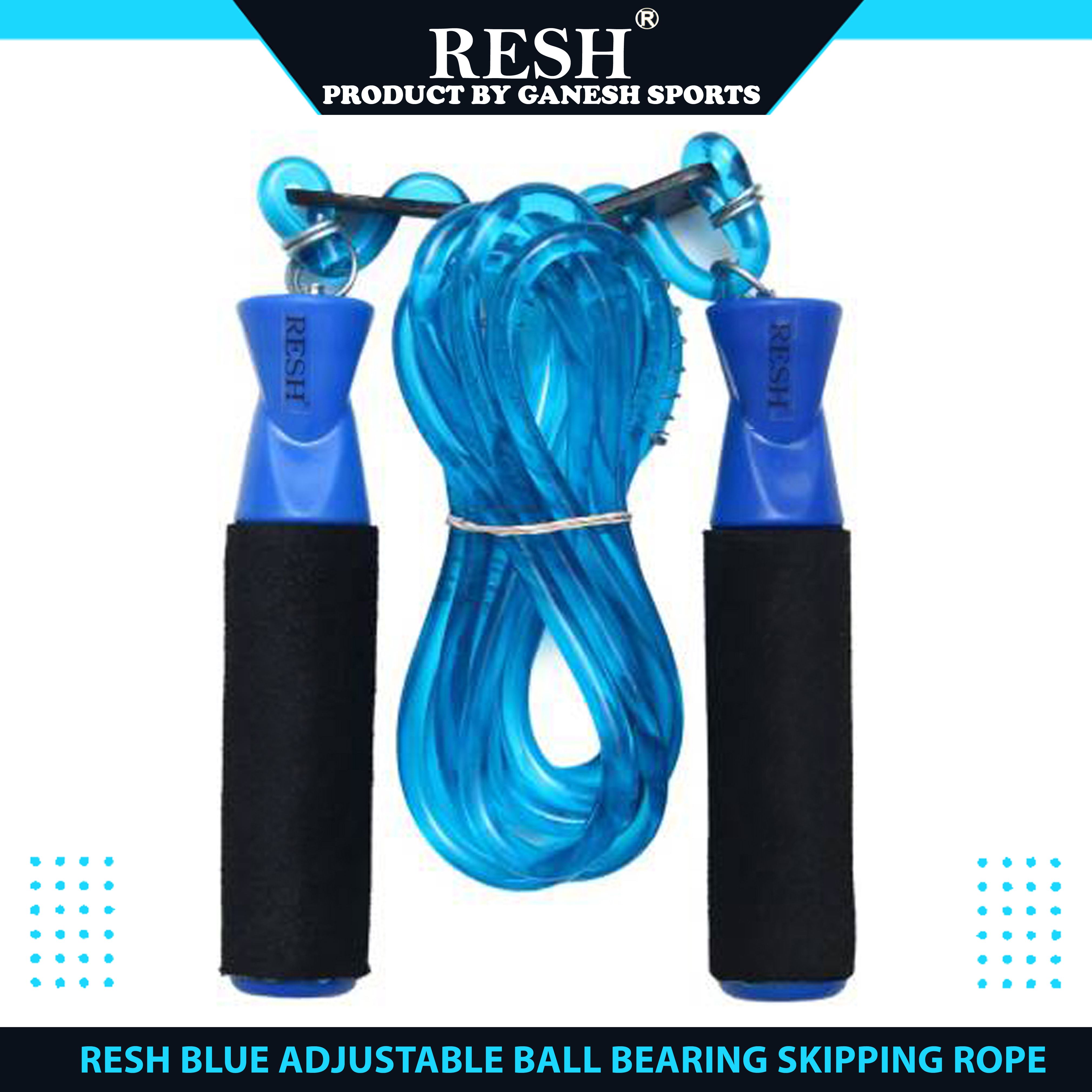 Blue adjustable Ball Bearing Skipping Rope-image-14
