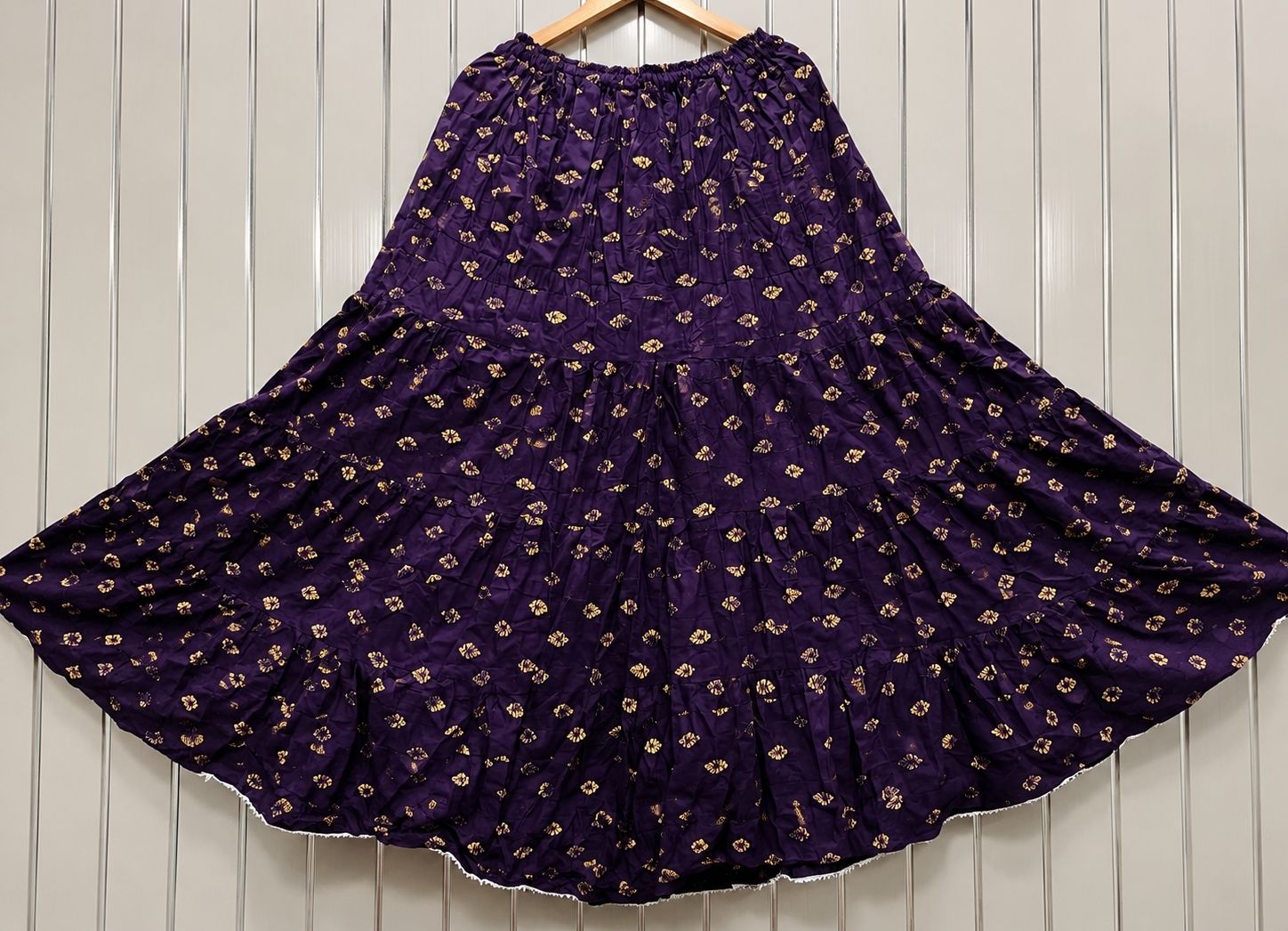 jyoti sarees Women Floral Print Regular Multicolor Skirt-picture-25