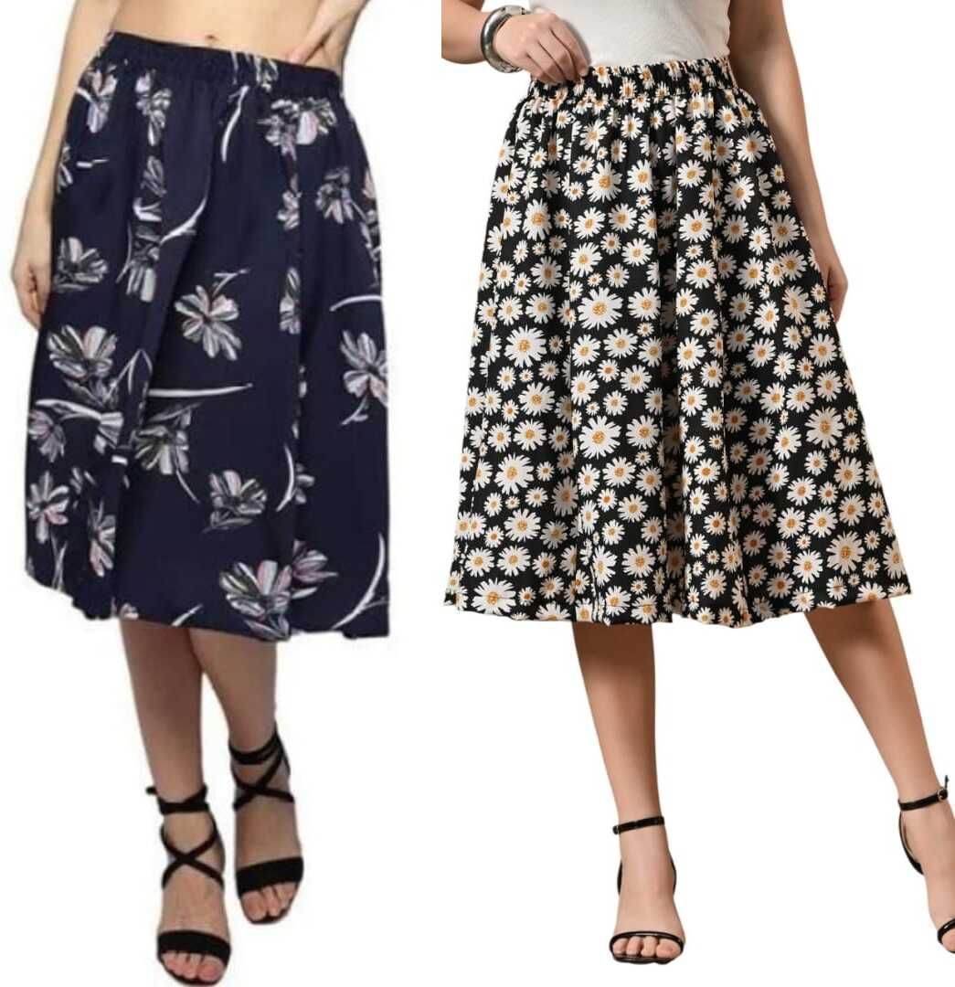maiyyaco Women Printed Regular Multicolor Skirt-picture-21