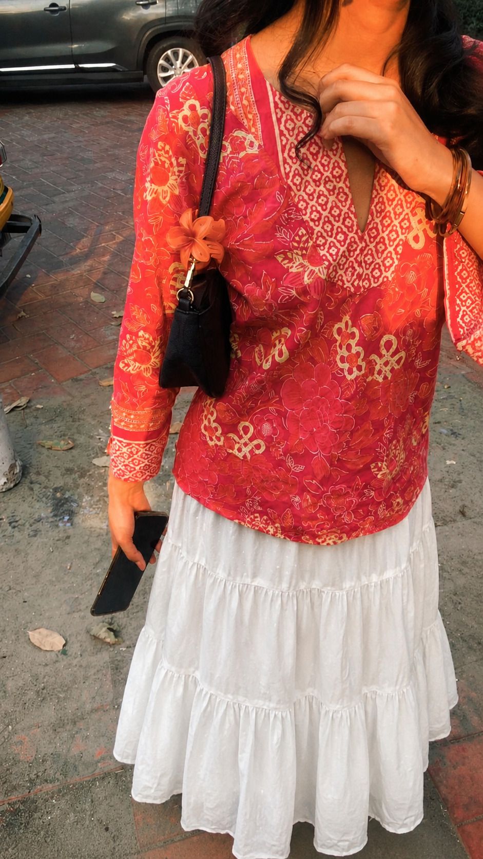 Women Solid Flared White Skirt-image-19