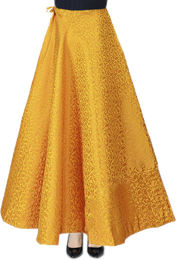 sneh Women Floral Print Gathered Yellow Skirt-picture-16