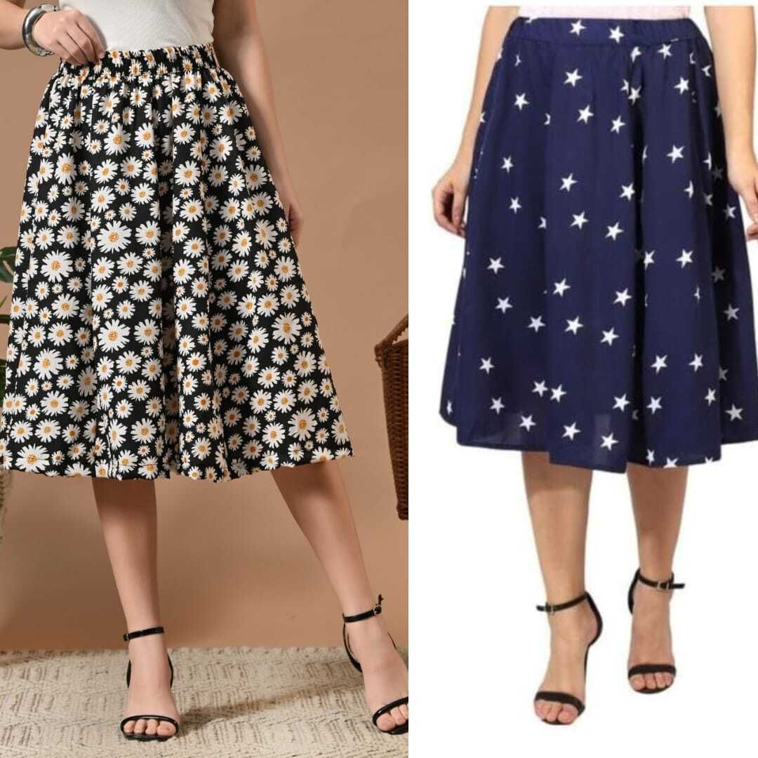 Women Printed Regular Multicolor Skirt-image-17