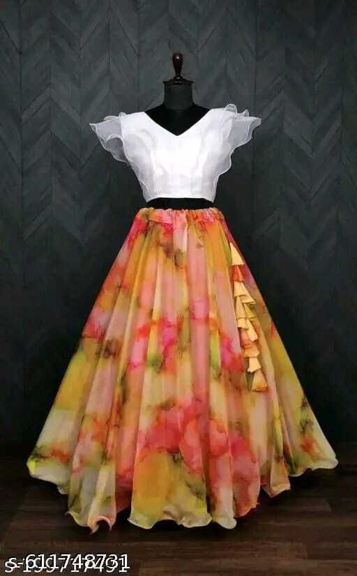 rahi Women Floral Print A-line Yellow Skirt-picture-20