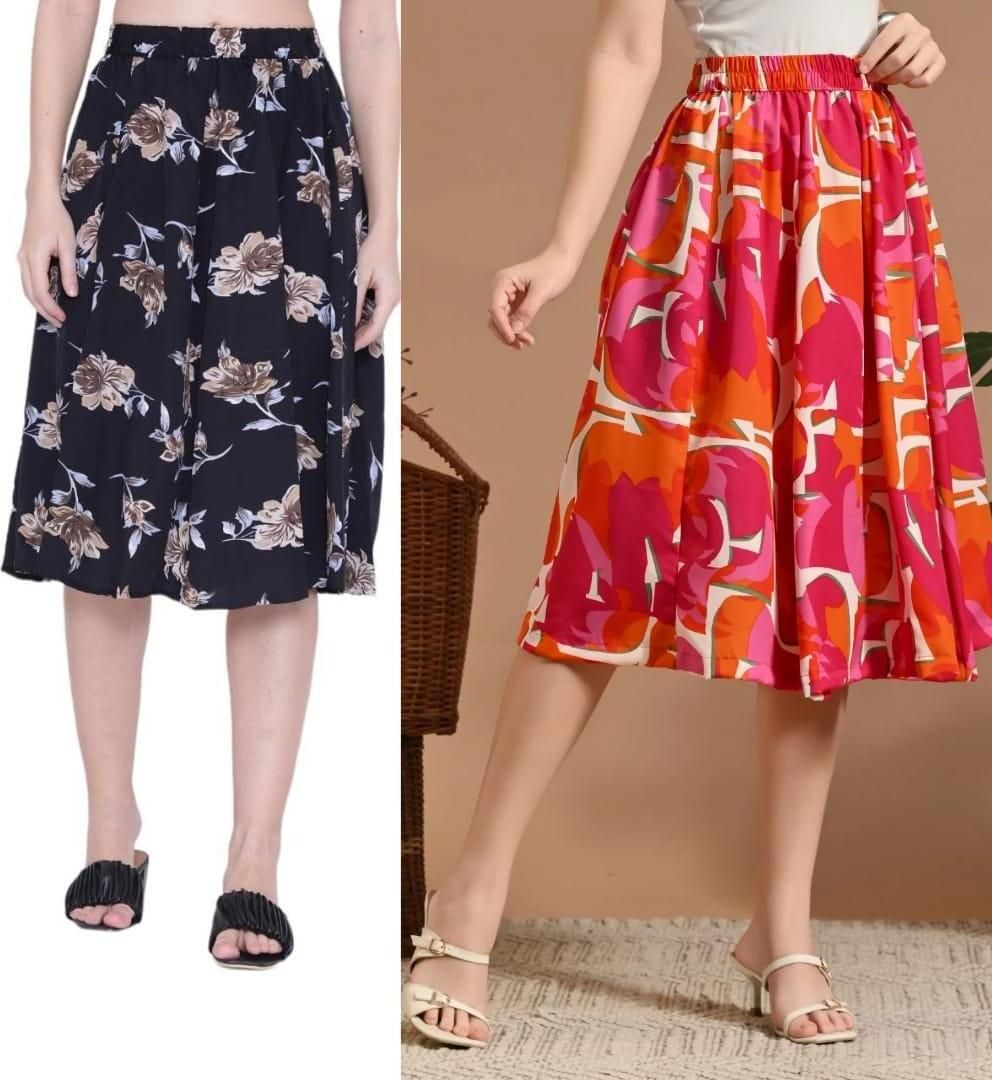 maiyyaco Women Printed Regular Multicolor Skirt-picture-47