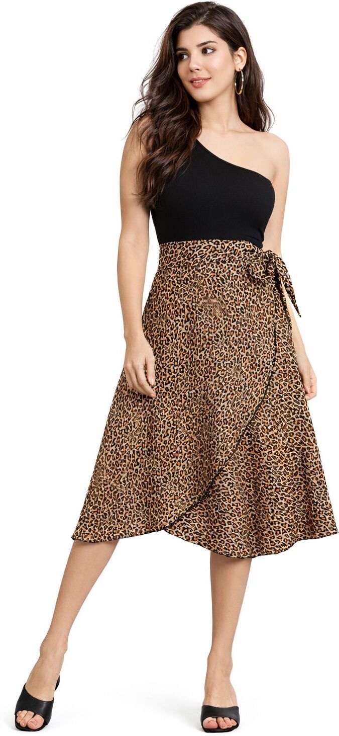growx Women Graphic Print Wrap Around Multicolor Skirt-picture-11