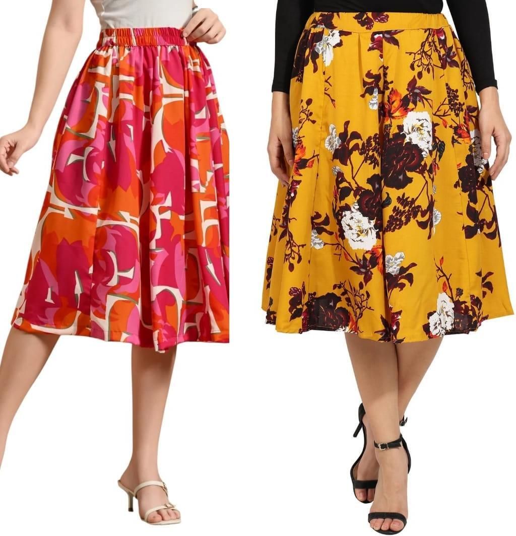 maiyyaco Women Printed Regular Multicolor Skirt-picture-32
