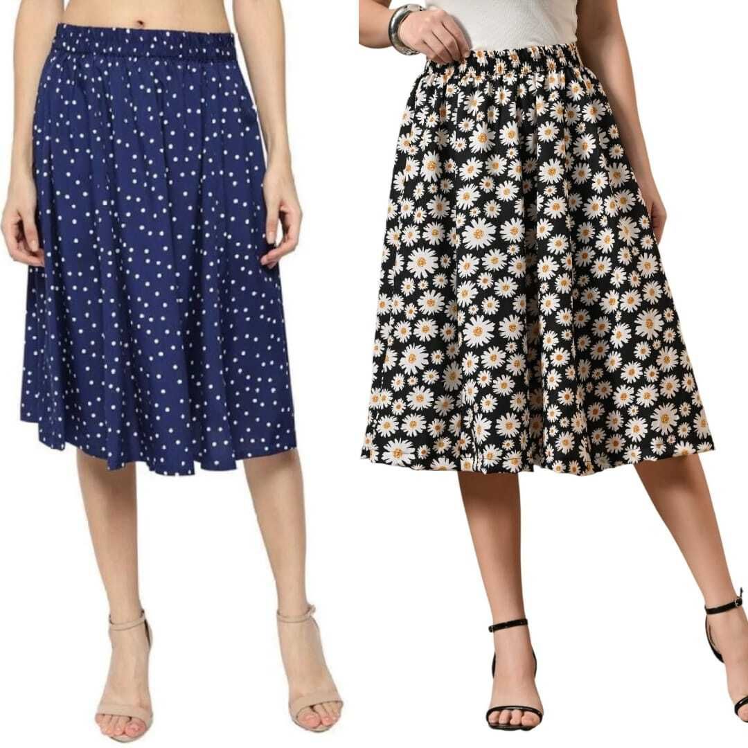 maiyyaco Women Printed Regular Multicolor Skirt-picture-31