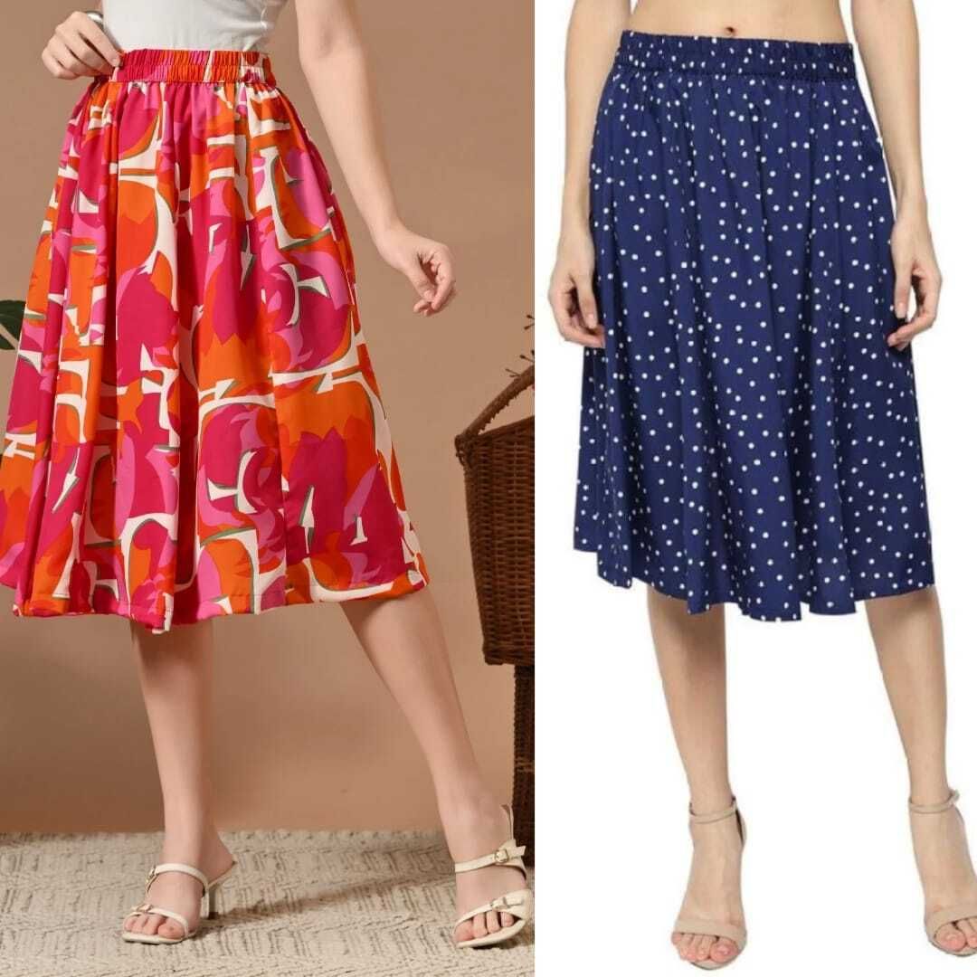 maiyyaco Women Printed Regular Multicolor Skirt-picture-34