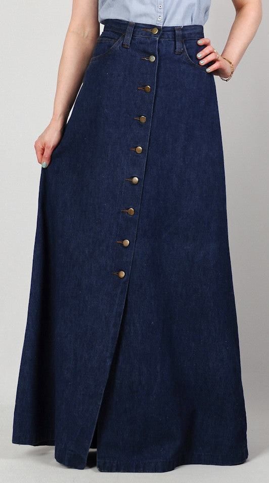 ts fashion Women Solid A-line Blue Skirt-picture-22