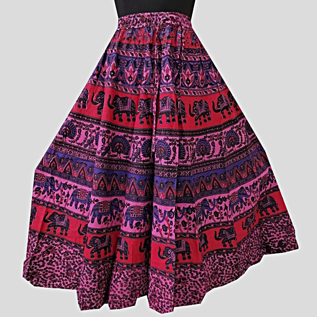 mithitashu Women Printed Flared Multicolor Skirt-picture-21