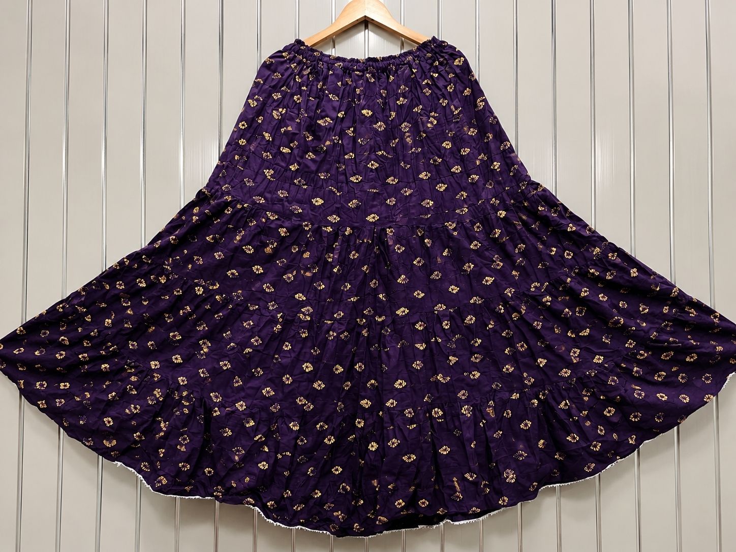 jyoti sarees Women Floral Print Regular Multicolor Skirt-picture-17